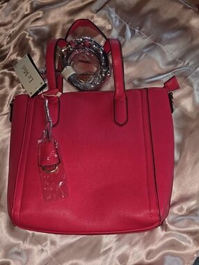 NWT HOT PINK Structured Tote Bag